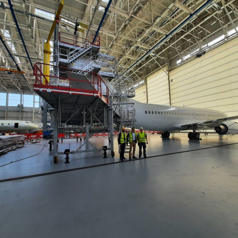 Tail docking system AERO GSE